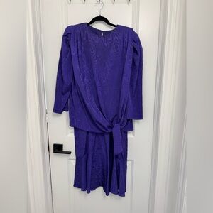 Vintage Ladies Purple Dress